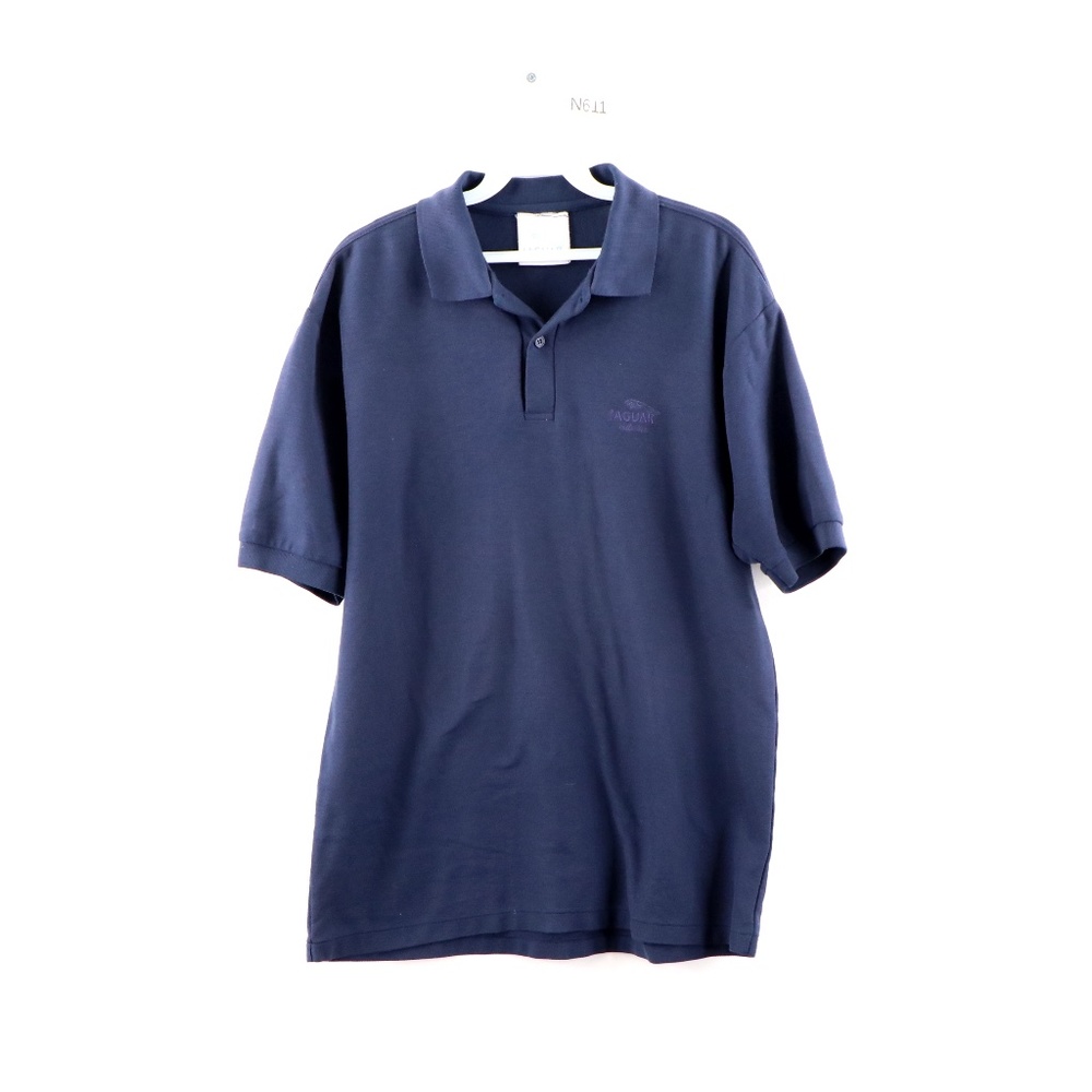 Vintage 90s Jaguar Racing Polo Golf Shirt Blue